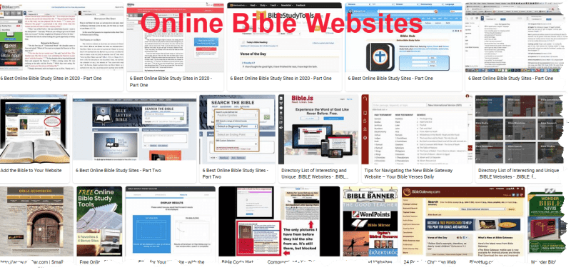 Millions of online Bible Websites