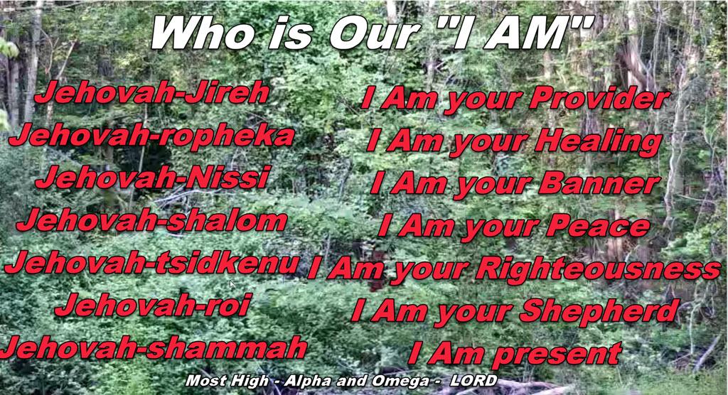 Who is the I AM in God’s Word