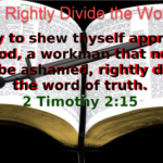 The sword, the Bible, and 2tim 2-15